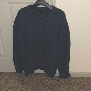 Navy Blue Cable Sweater to keep you warm!